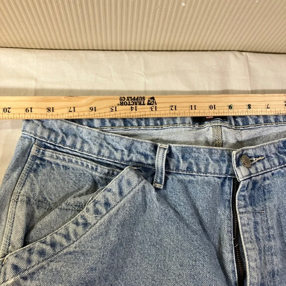 Polo Jeans Co Ralph Lauren Mens 38 Carpenter Shorts Light Wash Blue Denim Y2K